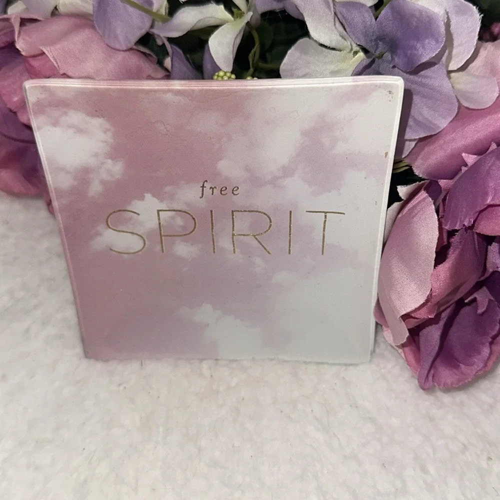 Fringe Studio Free Spirit Glass Trinket Tray Pink Cloud Gold Foil Jewelry Dish